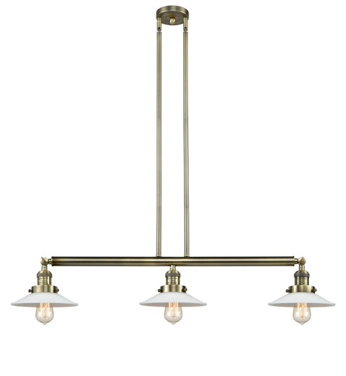 Franklin Restoration LED Island Pendant in Antique Brass (405|213ABG1LED)