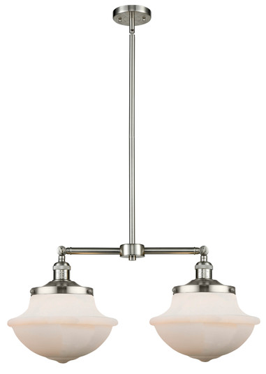 Franklin Restoration Two Light Island Pendant in Brushed Satin Nickel (405|209SNG541)