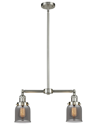 Franklin Restoration Two Light Island Pendant in Brushed Satin Nickel (405|209SNG53)