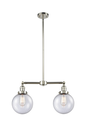 Franklin Restoration Two Light Island Pendant in Polished Nickel (405|209PNG2048)