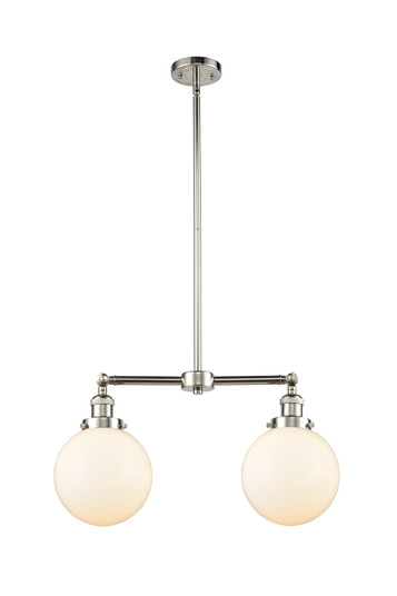 Franklin Restoration Two Light Island Pendant in Polished Nickel (405|209PNG2018) Franklin Restoration Two Light Island Pendant in Polished Nickel (405|209PNG2018)