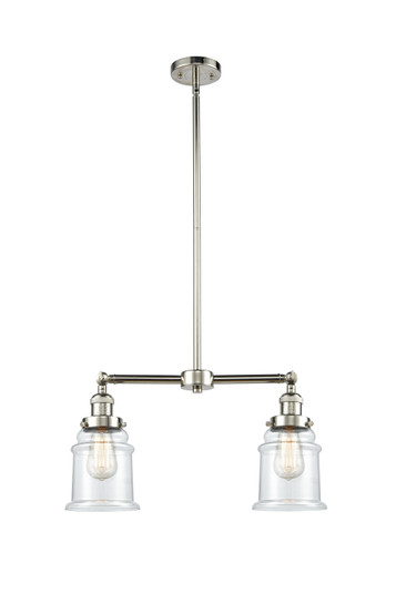 Franklin Restoration Two Light Island Pendant in Polished Nickel (405|209PNG182)
