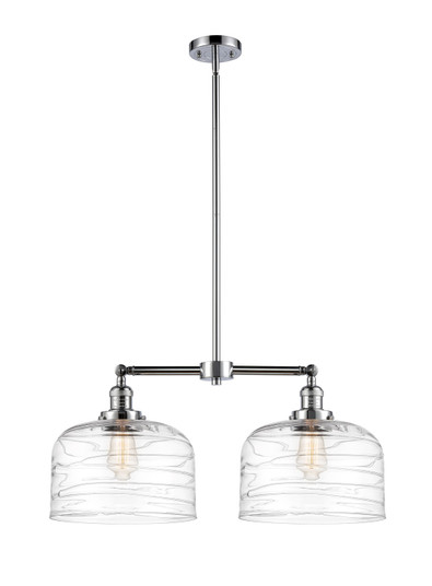 Franklin Restoration Two Light Island Pendant in Polished Chrome (405|209PCG713L)