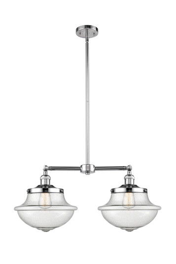 Franklin Restoration Two Light Island Pendant in Polished Chrome (405|209PCG544)