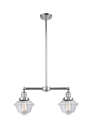 Franklin Restoration Two Light Island Pendant in Polished Chrome (405|209PCG532)