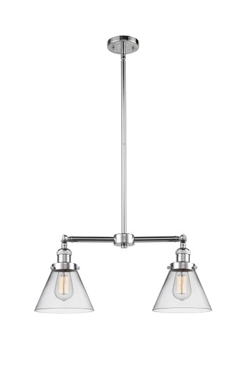 Franklin Restoration Two Light Island Pendant in Polished Chrome (405|209PCG42)