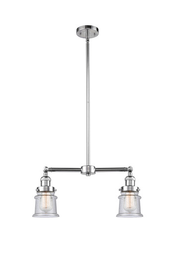 Franklin Restoration Two Light Island Pendant in Polished Chrome (405|209PCG184S)