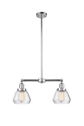 Franklin Restoration Two Light Island Pendant in Polished Chrome (405|209PCG172)