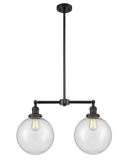 Franklin Restoration LED Island Pendant in Matte Black (405|209BKG20410LED)
