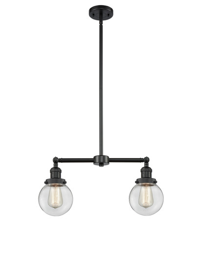 Franklin Restoration LED Island Pendant in Matte Black (405|209BKG2026LED)