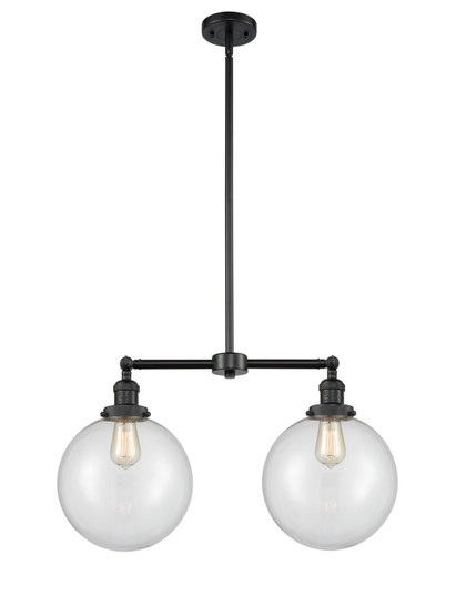 Franklin Restoration LED Island Pendant in Matte Black (405|209BKG20210LED)