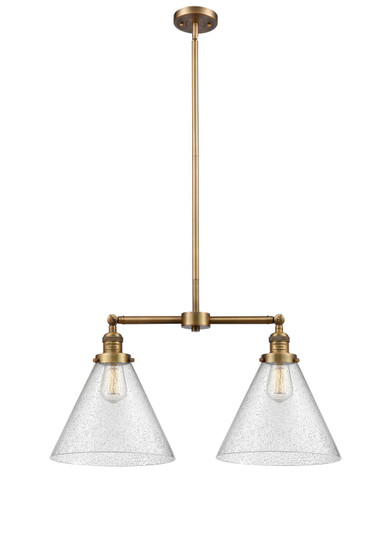 Franklin Restoration LED Island Pendant in Brushed Brass (405|209BBG44LLED)