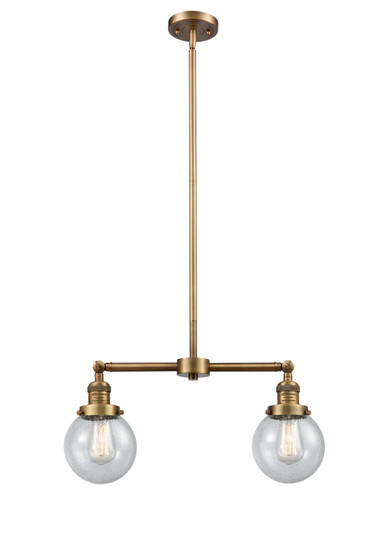 Franklin Restoration LED Island Pendant in Brushed Brass (405|209BBG2046LED)