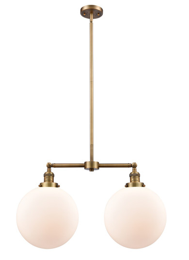 Franklin Restoration LED Island Pendant in Brushed Brass (405|209BBG20112LED)