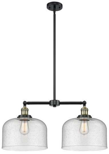 Franklin Restoration LED Island Pendant in Black Antique Brass (405|209BABG74LLED)