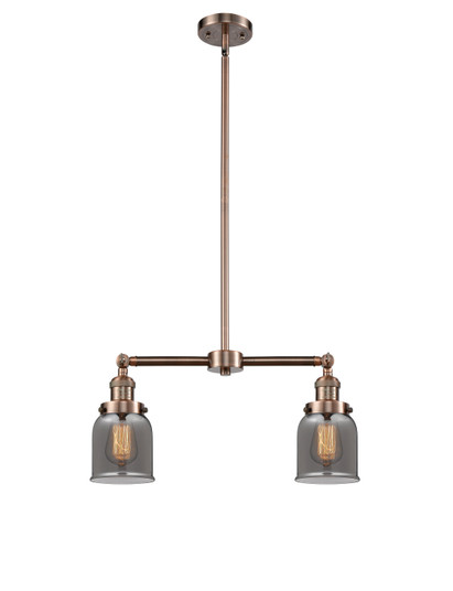 Franklin Restoration Two Light Island Pendant in Antique Copper (405|209ACG53)