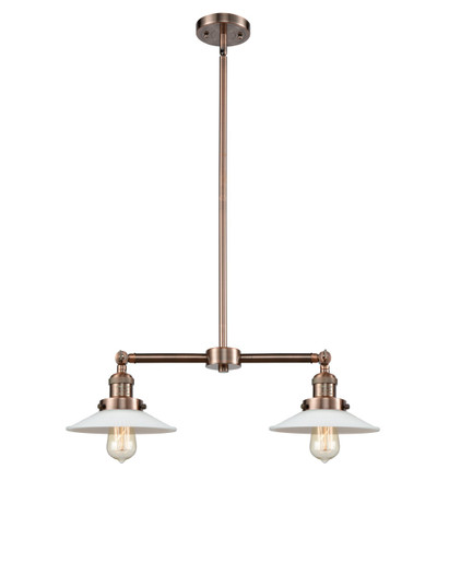 Franklin Restoration LED Island Pendant in Antique Copper (405|209ACG1LED)