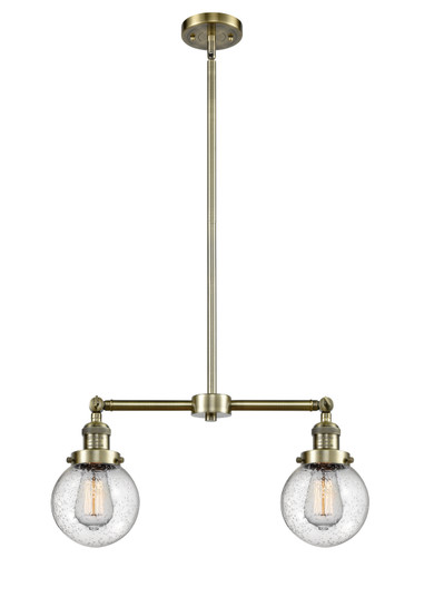 Franklin Restoration LED Island Pendant in Antique Brass (405|209ABG2046LED)