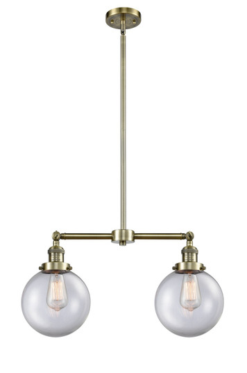 Franklin Restoration LED Island Pendant in Antique Brass (405|209ABG2028LED)