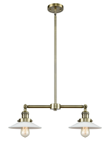 Franklin Restoration LED Island Pendant in Antique Brass (405|209ABG1LED)