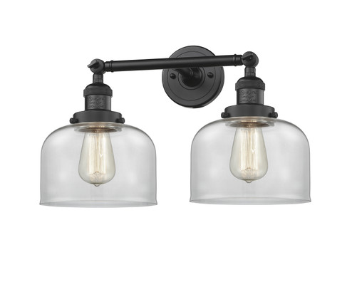 Franklin Restoration Two Light Bath Vanity in Matte Black (405|208BKG72)