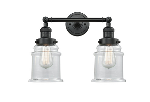 Franklin Restoration Two Light Bath Vanity in Matte Black (405|208BKG182)