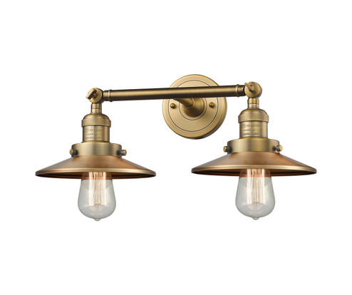 Franklin Restoration Two Light Bath Vanity in Brushed Brass (405|208BBM4)
