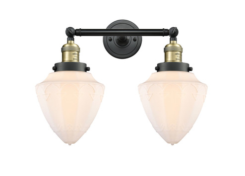 Franklin Restoration Two Light Bath Vanity in Black Antique Brass (405|208BABG6617)