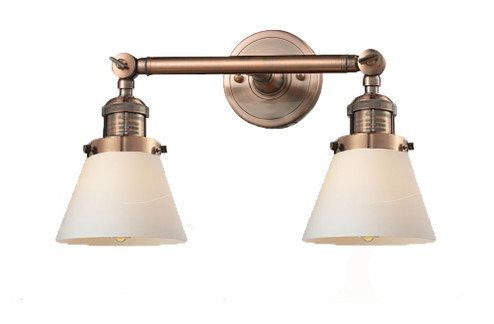 Franklin Restoration Two Light Bath Vanity in Antique Copper (405|208ACG61)