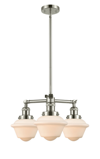 Franklin Restoration Three Light Chandelier in Polished Nickel (405|207PNG531)