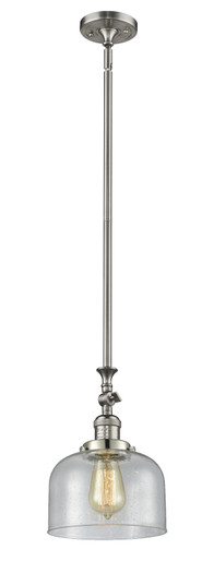 Franklin Restoration One Light Mini Pendant in Brushed Satin Nickel (405|206SNG74)