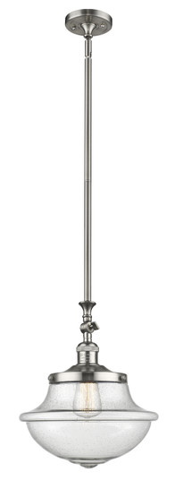 Franklin Restoration One Light Mini Pendant in Brushed Satin Nickel (405|206SNG544)