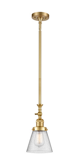 Franklin Restoration One Light Mini Pendant in Satin Gold (405|206SGG64) Franklin Restoration One Light Mini Pendant in Satin Gold (405|206SGG64)