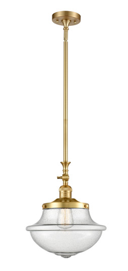 Franklin Restoration One Light Mini Pendant in Satin Gold (405|206SGG544)