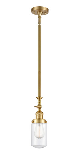 Franklin Restoration One Light Mini Pendant in Satin Gold (405|206SGG312)
