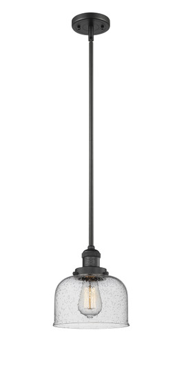 Franklin Restoration LED Mini Pendant in Matte Black (405|206BKG74LED)