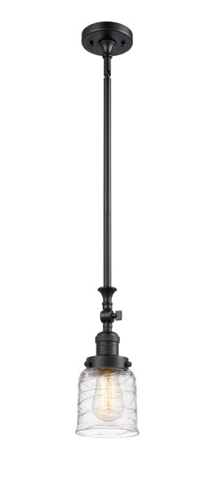 Franklin Restoration One Light Mini Pendant in Matte Black (405|206BKG513)