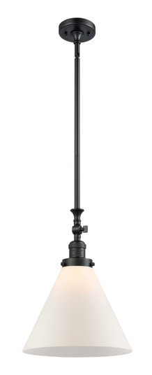 Franklin Restoration One Light Mini Pendant in Matte Black (405|206BKG41L)