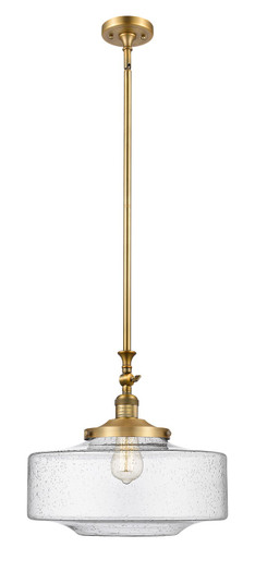 Franklin Restoration One Light Mini Pendant in Brushed Brass (405|206BBG69416)