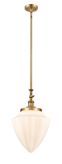Franklin Restoration One Light Mini Pendant in Brushed Brass (405|206BBG66112)