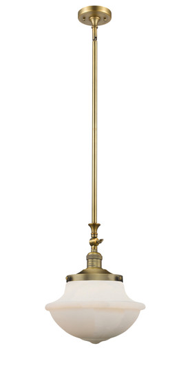 Franklin Restoration One Light Mini Pendant in Brushed Brass (405|206BBG541)