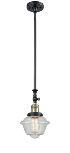 Franklin Restoration LED Mini Pendant in Black Antique Brass (405|206BABG534LED)