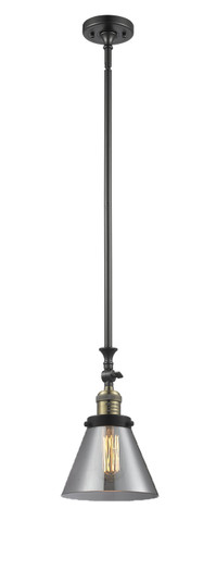 Franklin Restoration LED Mini Pendant in Black Antique Brass (405|206BABG43LED)