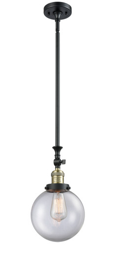 Franklin Restoration One Light Mini Pendant in Black Antique Brass (405|206BABG2028)