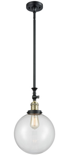 Franklin Restoration One Light Mini Pendant in Black Antique Brass (405|206BABG20210)