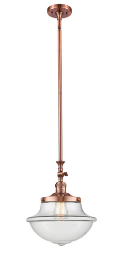 Franklin Restoration LED Mini Pendant in Antique Copper (405|206ACG542LED)