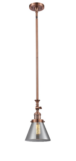 Franklin Restoration LED Mini Pendant in Antique Copper (405|206ACG43LED)