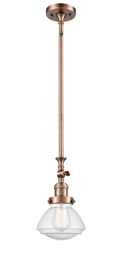 Franklin Restoration LED Mini Pendant in Antique Copper (405|206ACG324LED)