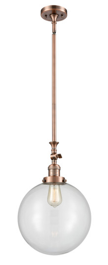 Franklin Restoration LED Mini Pendant in Antique Copper (405|206ACG20212LED)