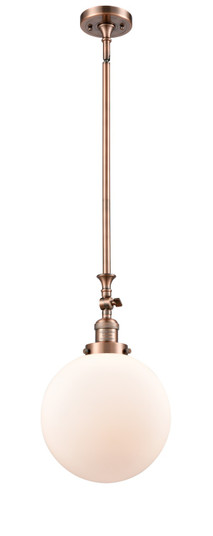 Franklin Restoration LED Mini Pendant in Antique Copper (405|206ACG20110LED)